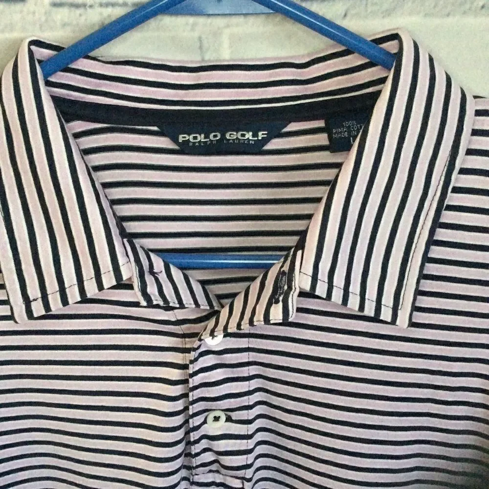 Ralph Lauren Golf Polo Large light Purple Navy